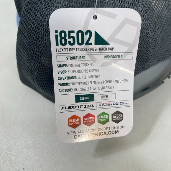 Wolf Gourmet Embroidered Blue/Gray Mesh Snapback Baseball Cap - Picture 5 of 14